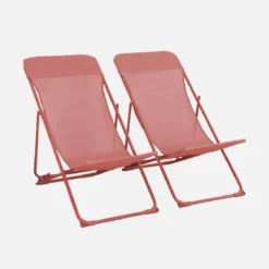 sweeek Set 2 sedie sdraio pieghevoli
