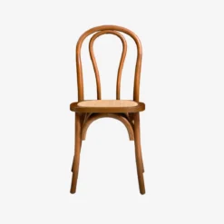 Set 2 sedie vintage in legno e rattan