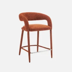 sweeek Set 2 sgabelli da bar contemporaneo in tessuto