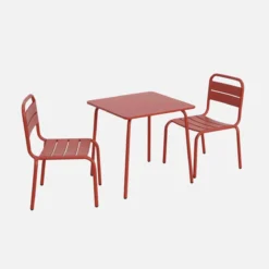 sweeek Set tavolino in metallo per bambini e 2 sedie