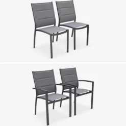 sweeek Set tavolo da giardino allungabile con 10 sedie