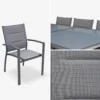 sweeek Set tavolo da giardino allungabile in alluminio con 8 sedie