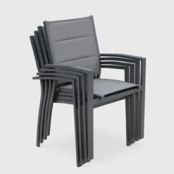 sweeek Set tavolo da giardino allungabile in alluminio con 8 sedie