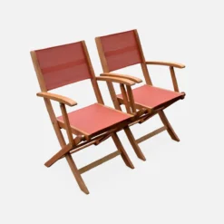 sweeek Set tavolo da giardino allungabile in legno con 10 sedie