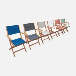 sweeek Set tavolo da giardino allungabile in legno con 10 sedie