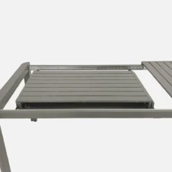 sweeek Set tavolo da giardino allungabile in alluminio con 10 sedie