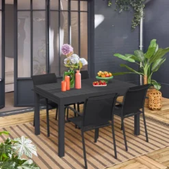 Set tavolo da giardino allungabile con 8 sedie