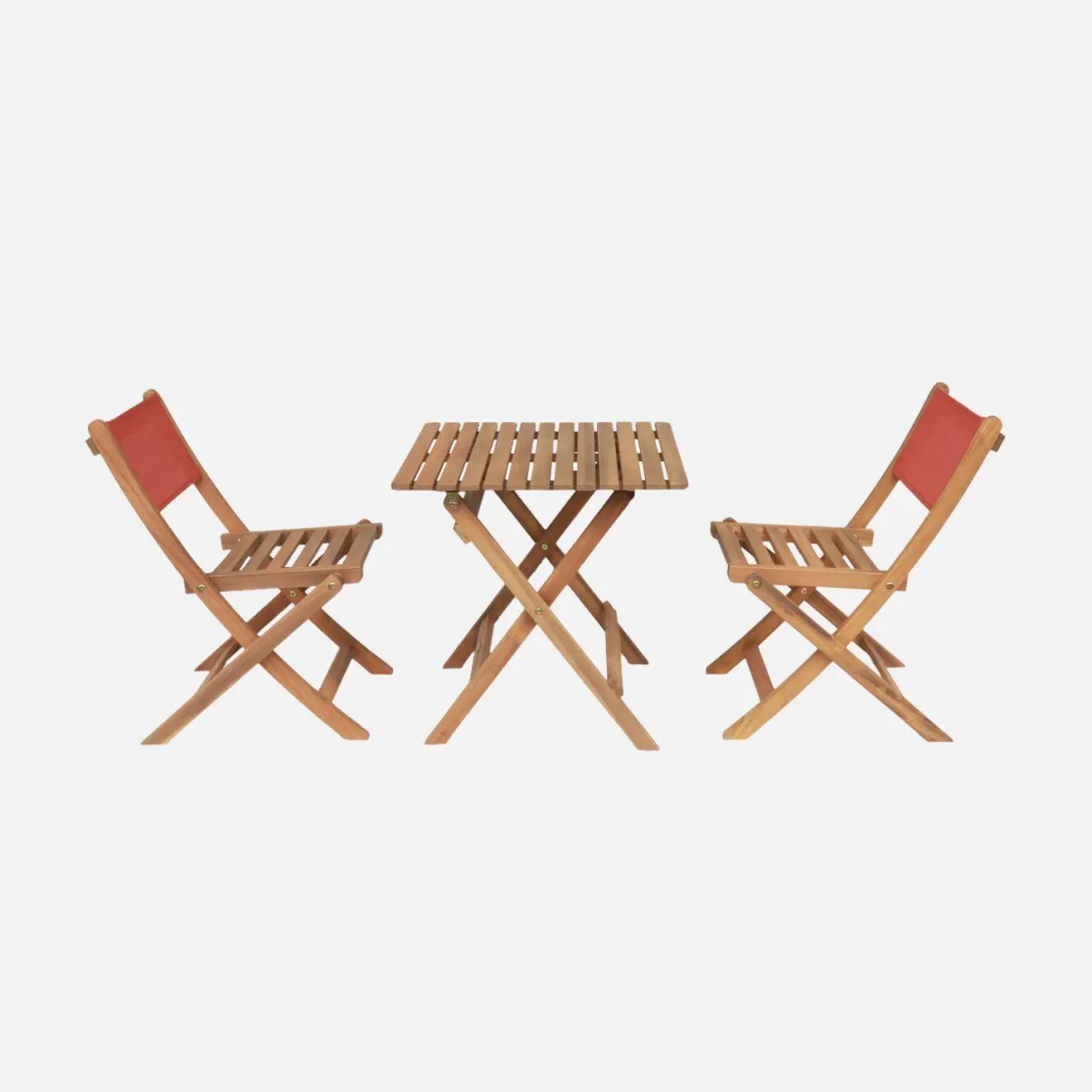 sweeek Set tavolo da giardino bistrot per bambini in legno di acacia con 2 sedie