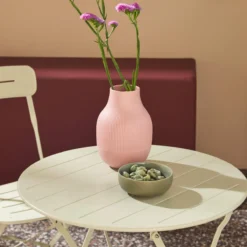 sweeek Set tavolo da giardino bistrot pieghevole rotondo in acciaio con 2 sedie