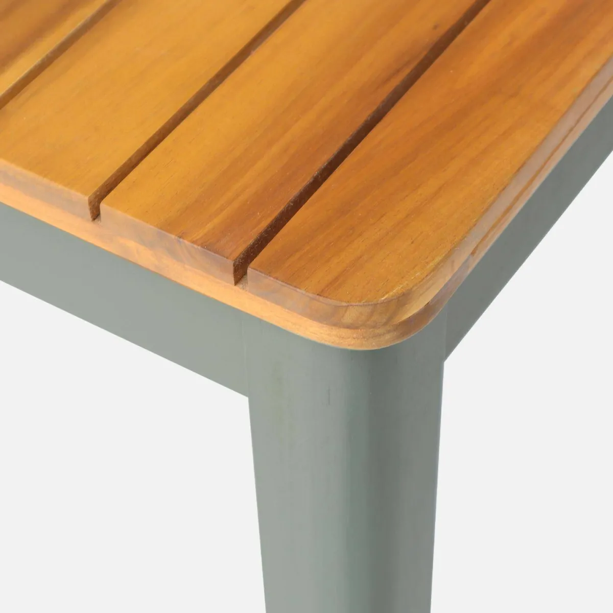 sweeek Set tavolo da giardino con angoli arrotondati in legno di acacia con 8 sedie