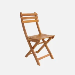 Set tavolo da giardino con angoli arrotondati in legno di acacia con 10 sedie