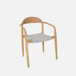 sweeek Set tavolo da giardino estensibile in legno di acacia con 6 sedie