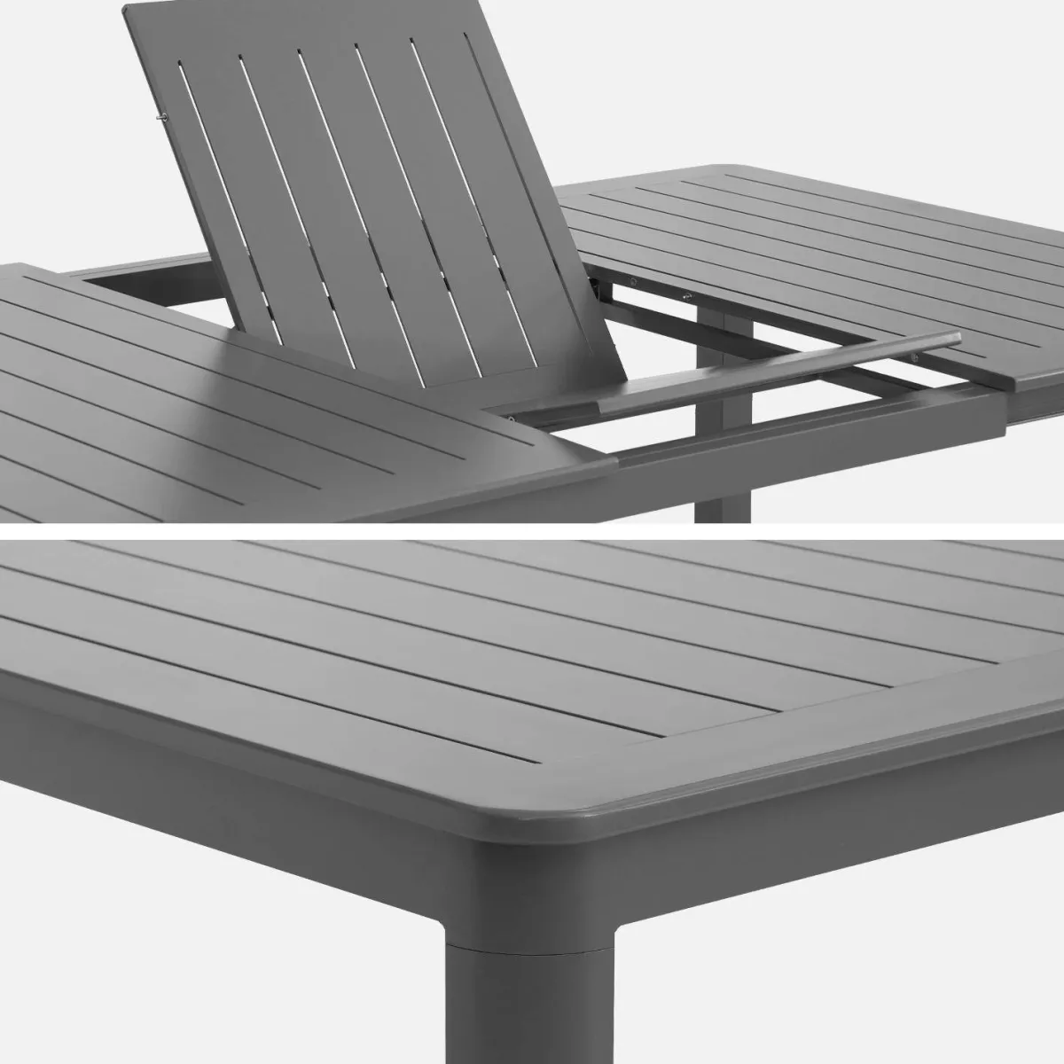 sweeek Set tavolo da giardino estensibile in alluminio con 12 sedie