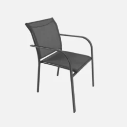 sweeek Set tavolo da giardino estensibile in alluminio con 8 sedie