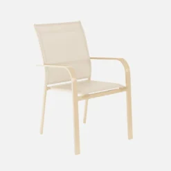 Set tavolo da giardino estensibile in alluminio con 12 sedie