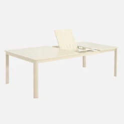 Set tavolo da giardino estensibile in alluminio con 12 sedie