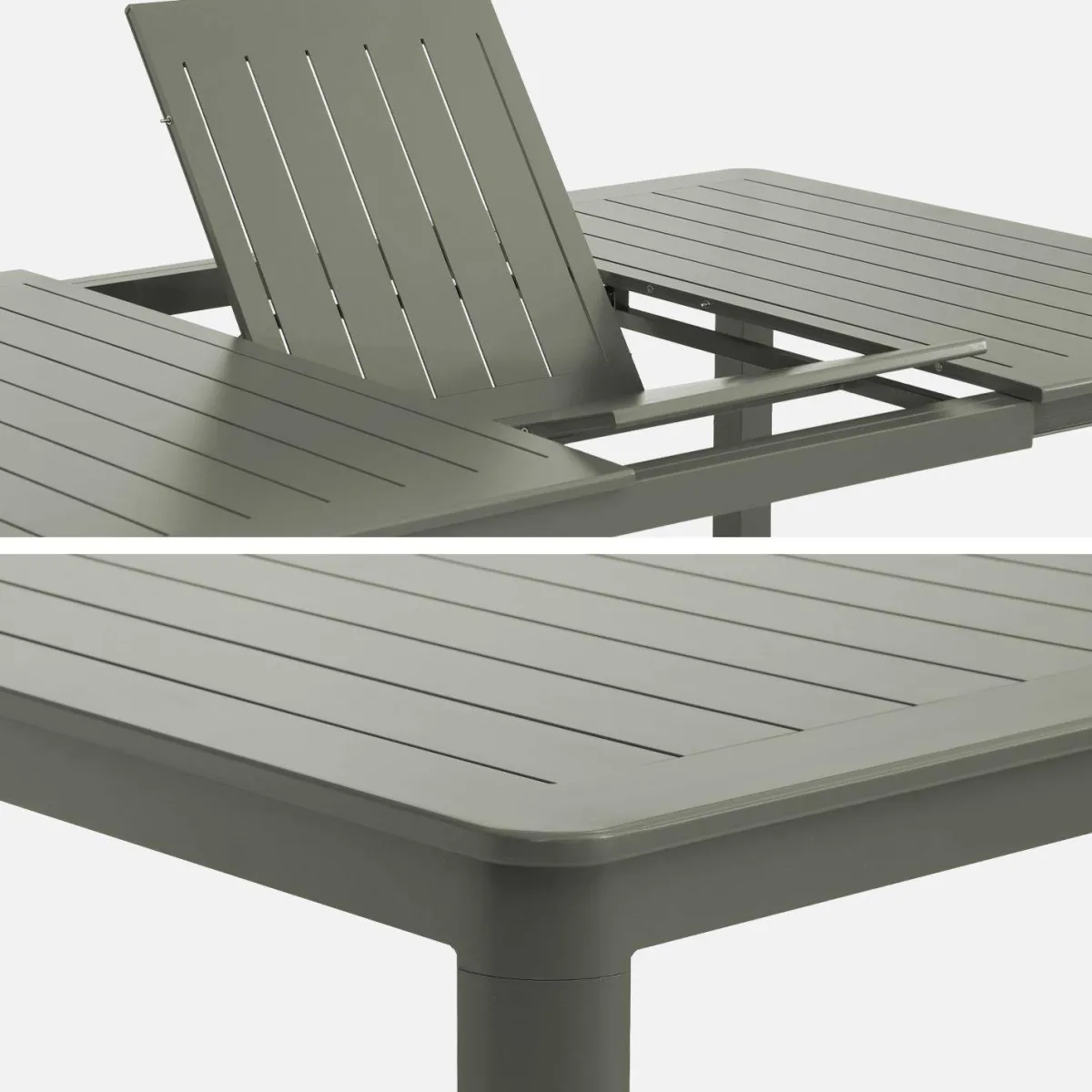 sweeek Set tavolo da giardino estensibile in alluminio con 12 sedie