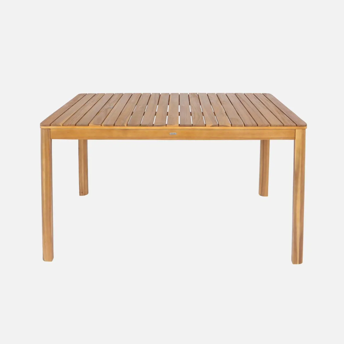 sweeek Set tavolo da giardino in acacia con angoli arrotondati con 6 sedie