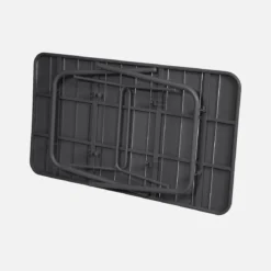 Set tavolo da giardino in acciaio con 6 sedie, 140cm
