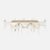sweeek Set tavolo da giardino in alluminio con 8 sedie