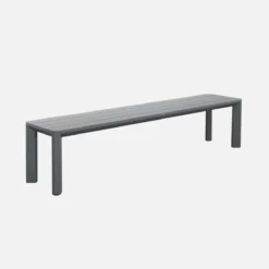 sweeek Set tavolo da giardino in alluminio con 1 panchina e 4 sedie