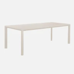sweeek Set tavolo da giardino in alluminio con 2 panchine, 8 sedie
