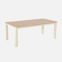 sweeek Set tavolo da giardino in alluminio con 8 sedie