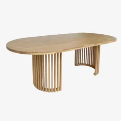 sweeek Set tavolo da giardino in legno di acacia con 6 sedie