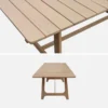sweeek Set tavolo da giardino in legno di acacia con 6 sedie