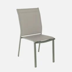 sweeek Set tavolo da giardino in legno di hevea e alluminio con 8 sedie