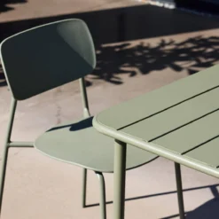 sweeek Set tavolo da giardino in metallo con 6 sedie