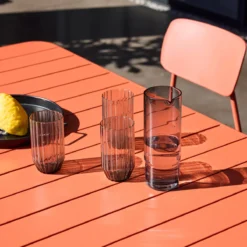 sweeek Set tavolo da giardino in metallo con 6 sedie