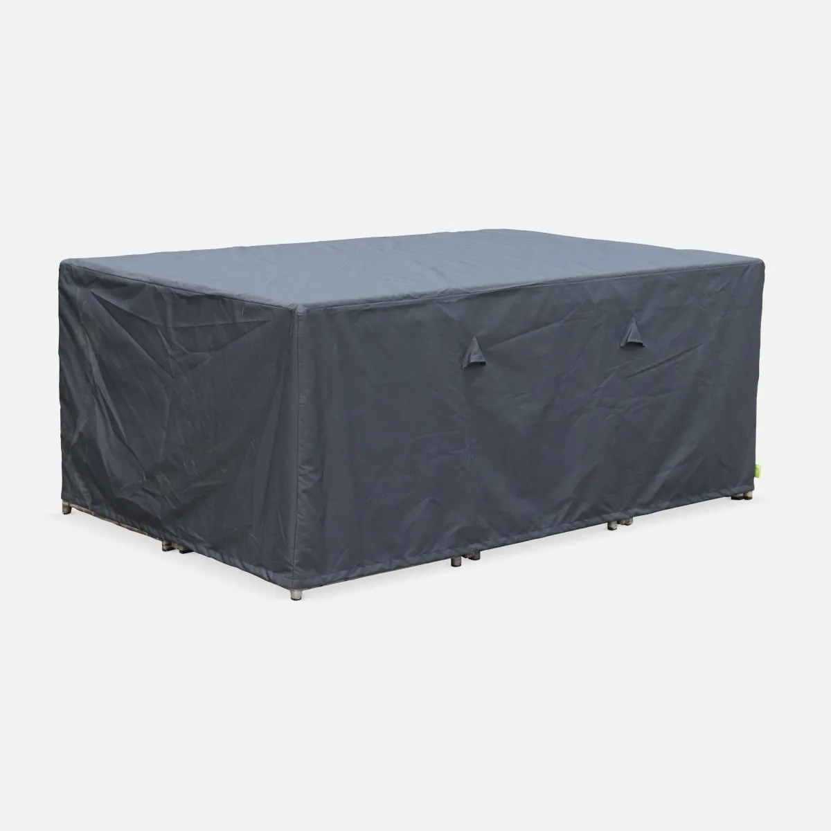 sweeek Set tavolo da giardino in resina con 10 poltrone + copertura protettiva