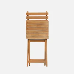 sweeek Set tavolo da giardino ovale in legno con 6 sedie