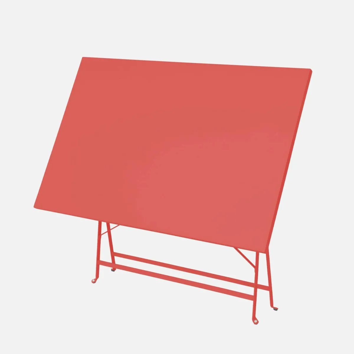 sweeek Set tavolo da giardino pieghevole in acciaio con 4 sedie, 110cm