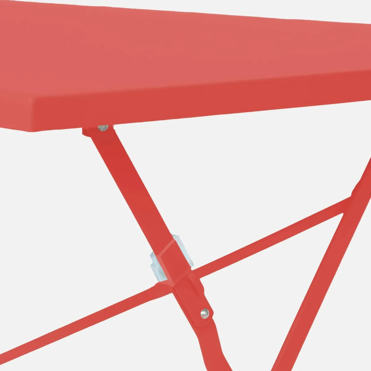 sweeek Set tavolo da giardino pieghevole in acciaio con 4 sedie, 110cm