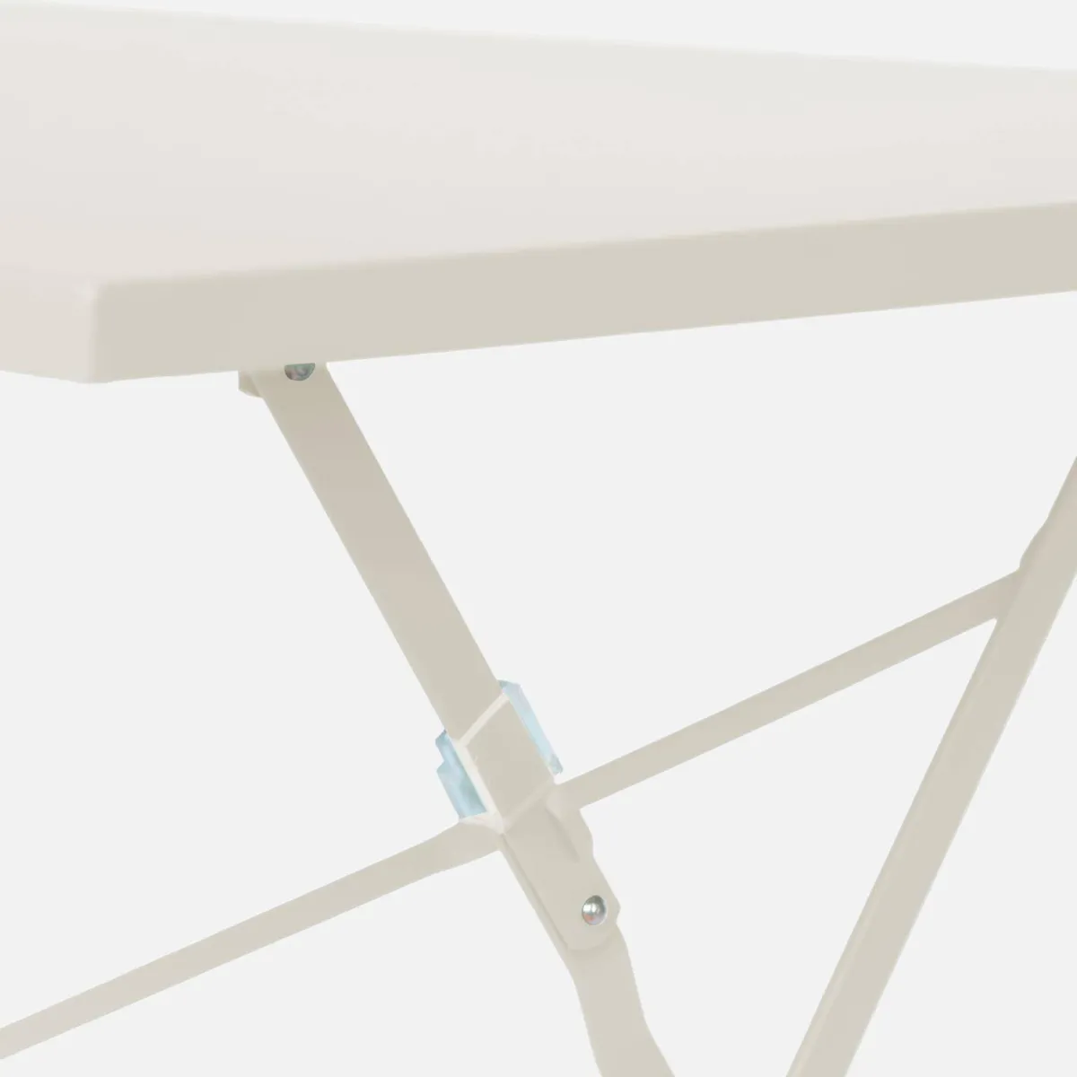 sweeek Set tavolo da giardino pieghevole in acciaio con 4 sedie, 110cm