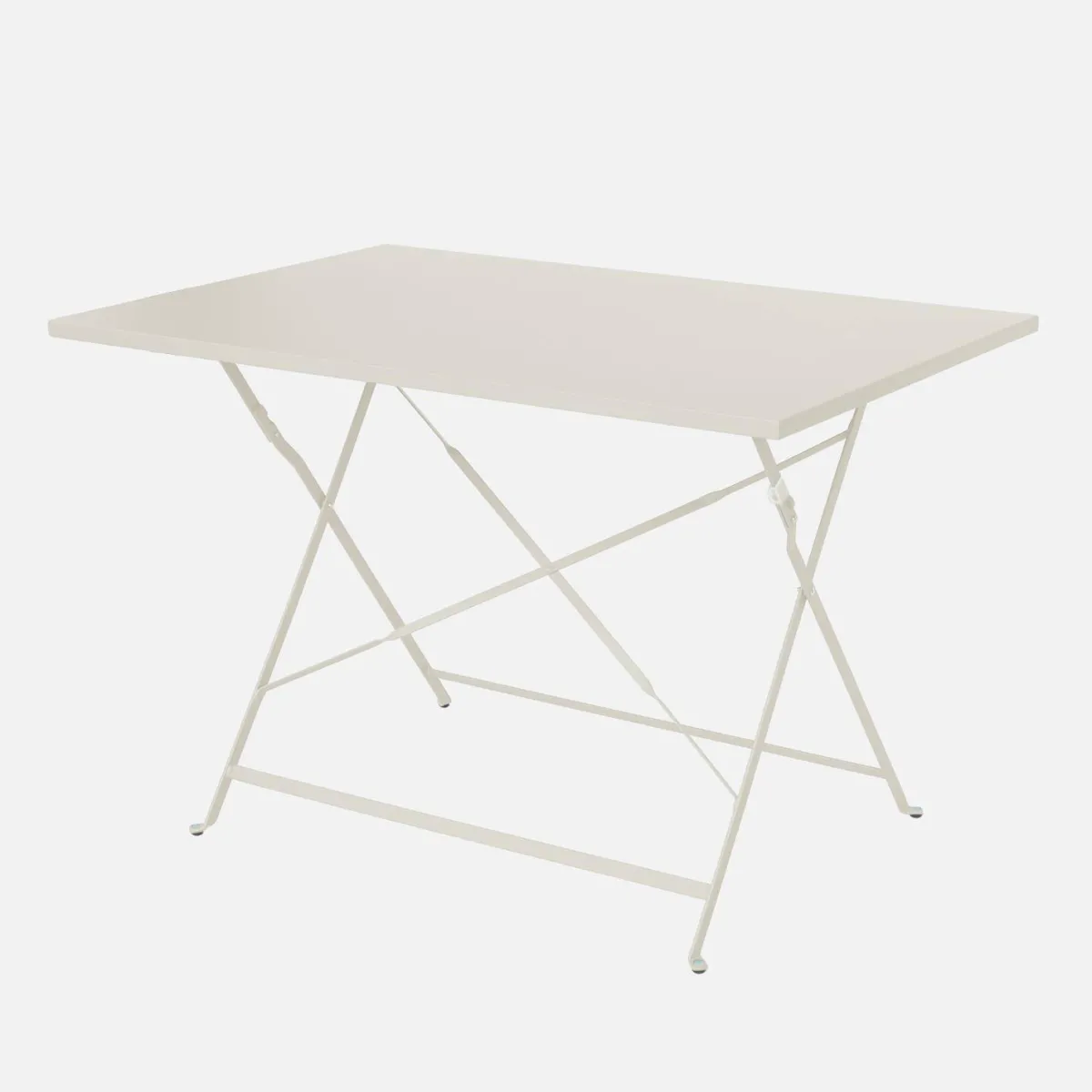 sweeek Set tavolo da giardino pieghevole in acciaio con 4 sedie, 110cm