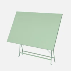 sweeek Set tavolo da giardino pieghevole in acciaio con 4 sedie, 110cm