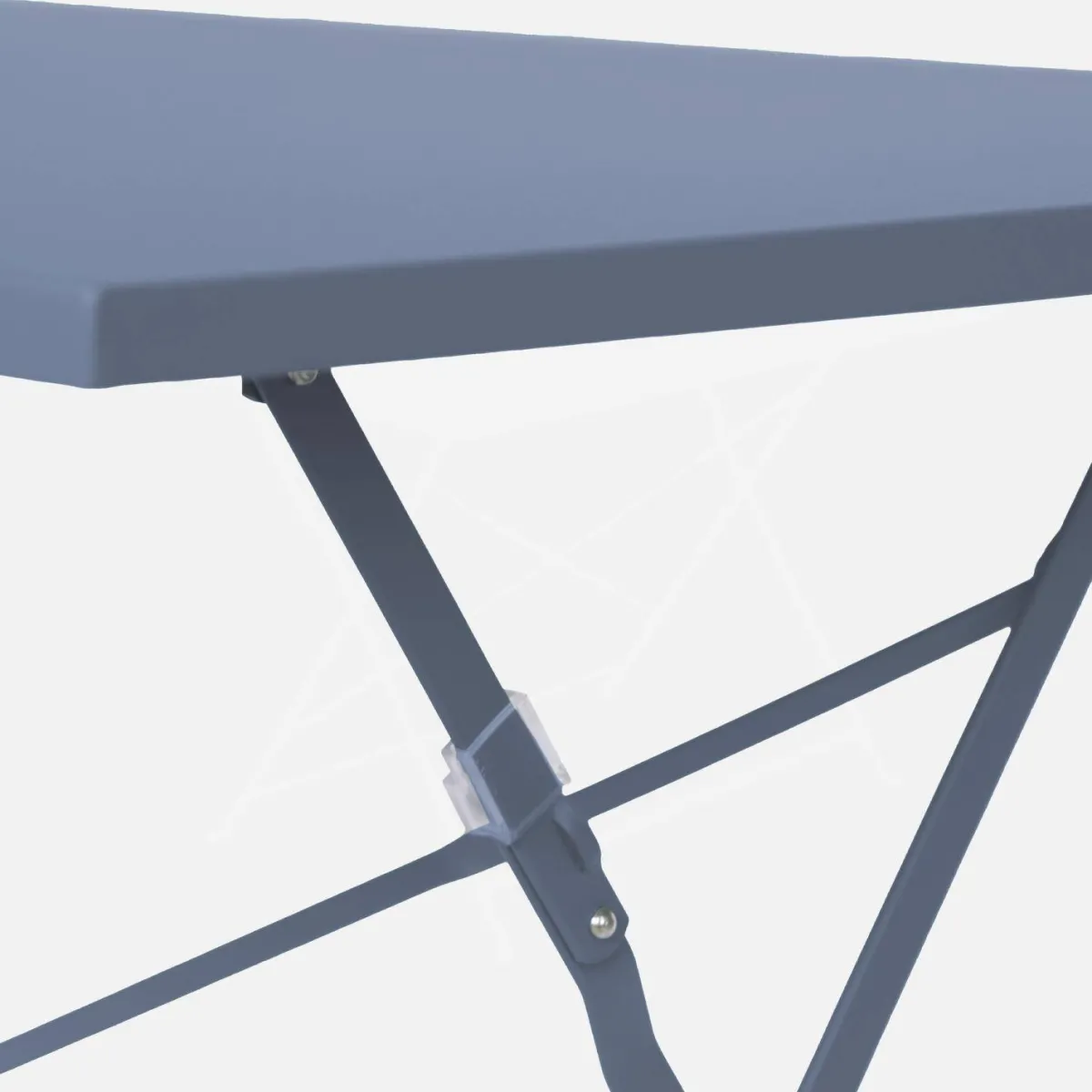 sweeek Set tavolo da giardino pieghevole in acciaio con 4 sedie, 110cm