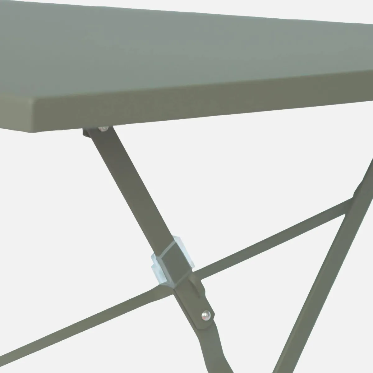 sweeek Set tavolo da giardino pieghevole in acciaio con 4 sedie, 110cm
