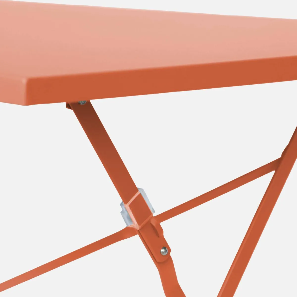 sweeek Set tavolo da giardino pieghevole in acciaio con 4 sedie, 110cm