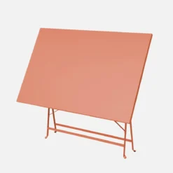sweeek Set tavolo da giardino pieghevole in acciaio con 4 sedie, 110cm