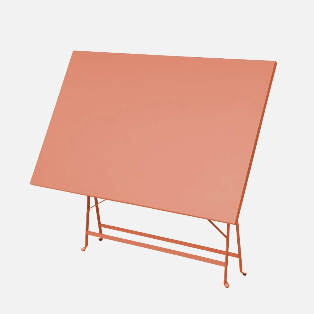 sweeek Set tavolo da giardino pieghevole in acciaio con 4 sedie, 110cm