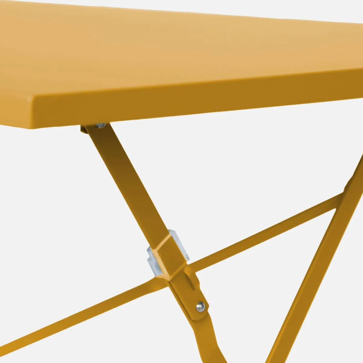sweeek Set tavolo da giardino pieghevole in acciaio con 4 sedie, 110cm
