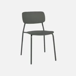 sweeek Set tavolo da giardino pieghevole in metallo con 6 sedie