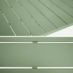 Set tavolo da giardino pieghevole in acciaio con 6 sedie, 140cm