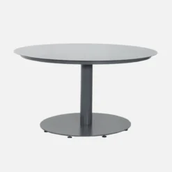 sweeek Set tavolo da giardino rotondo in alluminio con 6 sedie