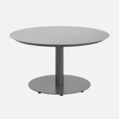 sweeek Set tavolo da giardino rotondo in altuminio con 6 sedie