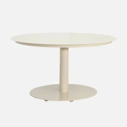 sweeek Set tavolo da giardino rotondo in alluminio con 6 sedie